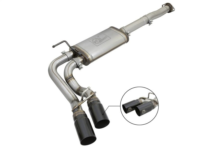 aFe Power Rebel Series 3in 409SS Cat - Back Exhaust w/ Black Tips 05 - 15 Toyota Tacoma V6 - 4.0L - My Store