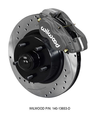 compare product Wilwood Forged Dynalite-M Front Kit 11.30in 1 PC Rotor&Hub-Drill 60-68 Ford / Mercury Full Size