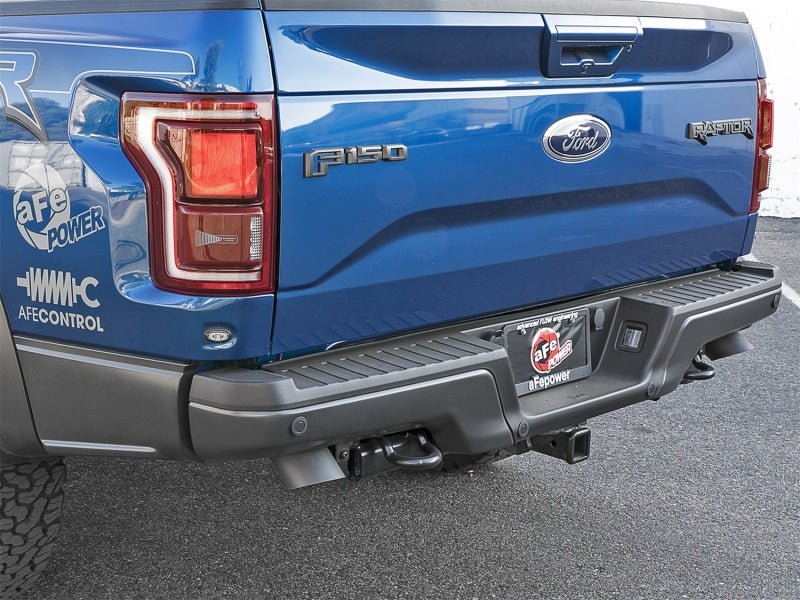 aFe MACH Force - Xp Cat - Back Exhaust w/Dual Hi - Tuck Tips Black 17 - 18 Ford F - 150 Raptor V6 - 3.5L (tt) - My Store