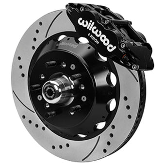 compare product Wilwood Forged 6 Piston Superlite Caliper, SRP 72 Vane Vented Spec37 Drilled & Slotted Rotor - 14.00