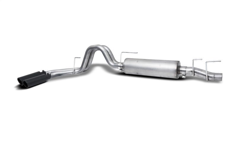Gibson 21 - 24 Ford F150 2.7/3.3L 3/2.5in Cat - Back Dual Sport Exhaust System Stainless - Black Elite - My Store