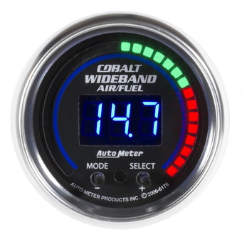 compare product Autometer Cobalt 52mm Air/Fuel Ratio Pro Plus Digital w/ Peak & Warning Gauge