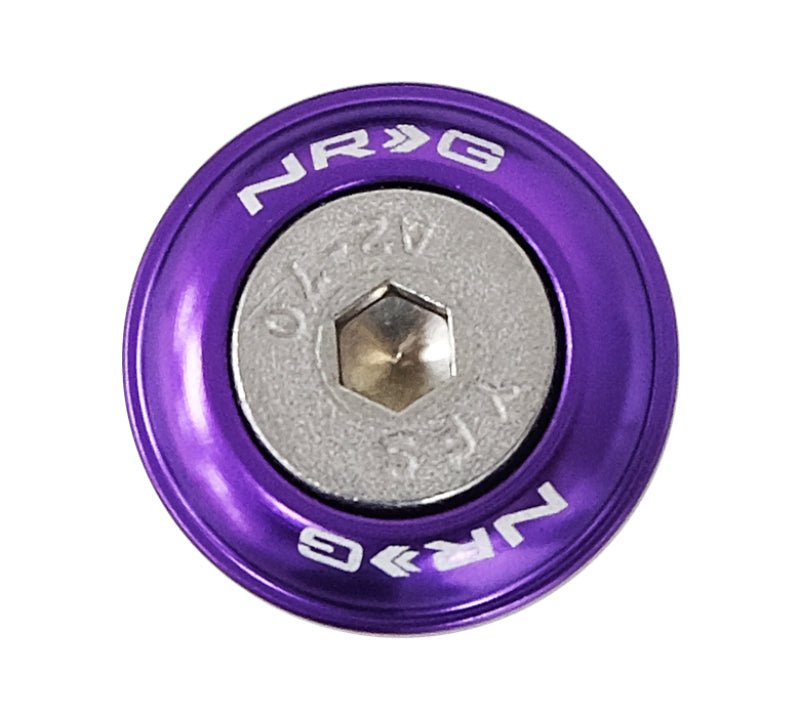 NRG Fender Washer Kit w/Rivets For Plastic (Purple) - Set of 10 - My Store