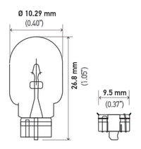Hella Bulb 2825 12V 5W 4CP W2.1x9.5d T3.25 - My Store