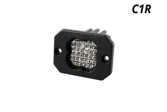 compare product Diode Dynamics Stage Series C1R - White Flood Flush Mount LED Pod (one)