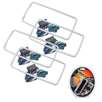 compare product Oracle GMC Sierra 07-13 Halo Kit (New Square Ring Design) - ColorSHIFT