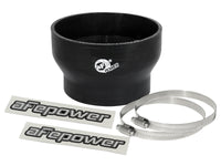 aFe Magnum FORCE Intake Coupling Kit (4 - 1/3 IN ID to 3 - 1/2 IN ID x 2 - 3/4 IN L) Straight Black - My Store