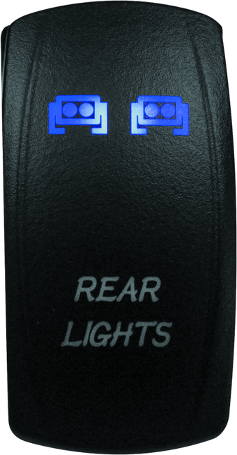 compare product DragonFire Racing Lighted Switch Rear Light On/Off Blue