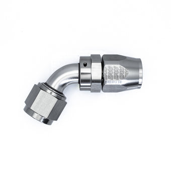 compare product DeatschWerks 10AN Female Swivel 60-Degree Hose End CPE - Anodized Titanium