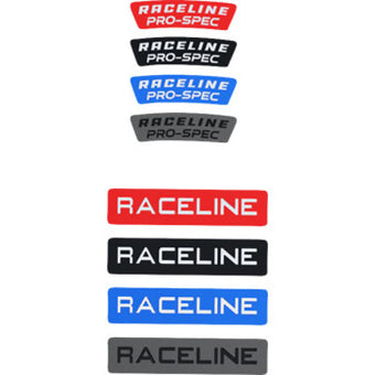 compare product Raceline 13 Decal Pack Includes: 2 Lip Decals; 1 Cap Decal - Blue, Red, Black, Gunmetal