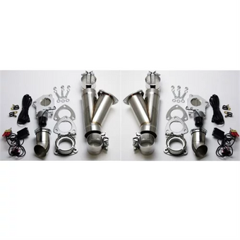 compare product Granatelli 3.0in Stainless Steel Electronic Dual Exhaust Cutout w/Slip Fit & Band Clamp