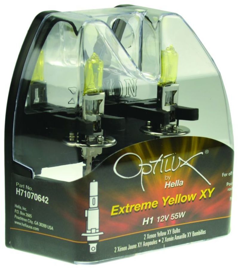 Hella Optilux H1 12V/55W XY Yellow Bulb - My Store