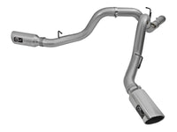 aFe LARGE Bore HD 4in Dual DPF - Back SS Exhaust w/Polished Tip 16 - 17 GM Diesel Truck V8 - 6.6L (td) LML - My Store