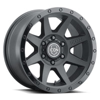 ICON Rebound 18x9 6x5.5 0mm Offset 5in BS 106.1mm Bore Double Black Wheel - My Store