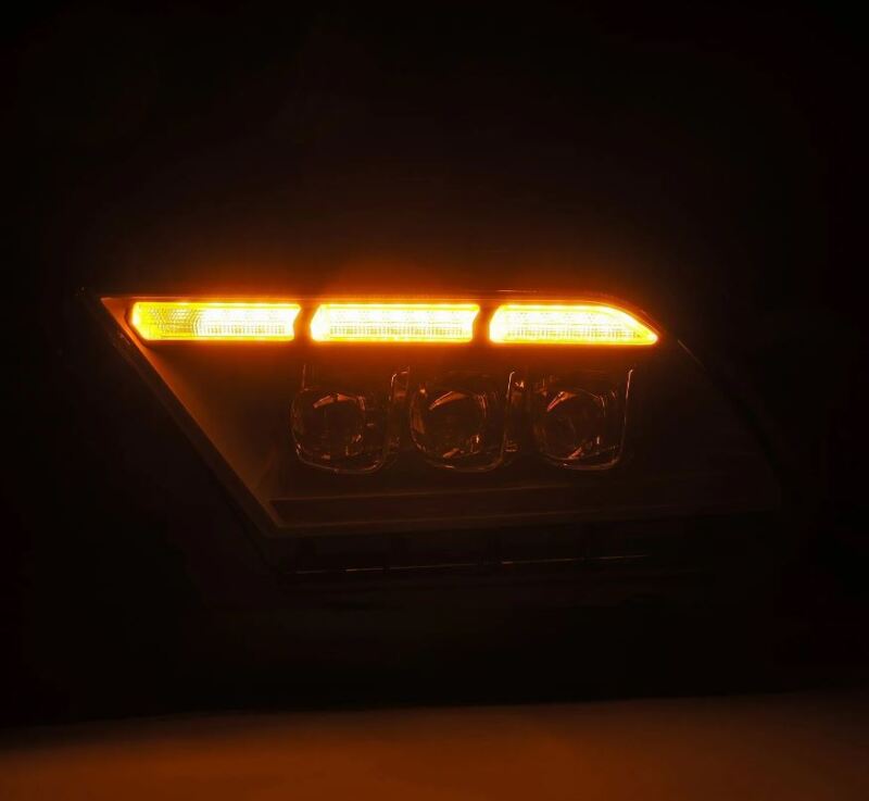 AlphaRex 10 - 12 Ford Mustang NOVA - Series LED Proj. Headlights Alpha - Blk w/Activ Lght & Seq.Sig SB DBL - My Store