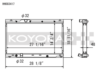 compare product Koyo 2017 Honda Civic Type-R Radiator