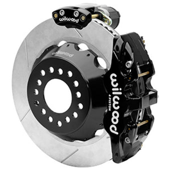 compare product Wilwood AERO4 Big Brake Rear Electronic Parking Brake Kit - Black - Powder Coat Caliper - SLT Rotor