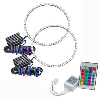 compare product Oracle Jeep Wrangler JK 07-17 LED Waterproof Halo Kit - ColorSHIFT w/ Simple Controller