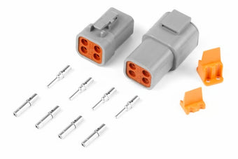 compare product Haltech Matching Set of Deutsch DTP-4 Connectors (25 Amp) Plug & Pins