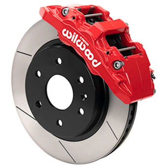 compare product Wilwood 07-18 Chevy Silverado/GMC Sierra Aero6-DM Front Brake Kit - Slotted - Red