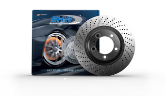 compare product SHW 17-19 Porsche 911 Carrera 3.0L w/o Ceramics Left Front Cross-Drilled MB Brake Rotor (9P1615301A)