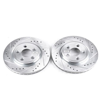 compare product Power Stop 02-05 Ford Thunderbird Rear Evolution Drilled & Slotted Rotors - Pair