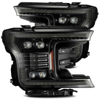 AlphaRex 18 - 20 Ford F - 150 NOVA LED Proj Headlight Plank Style Alpha Blk w/Activ Light/Seq Signal/DRL - My Store