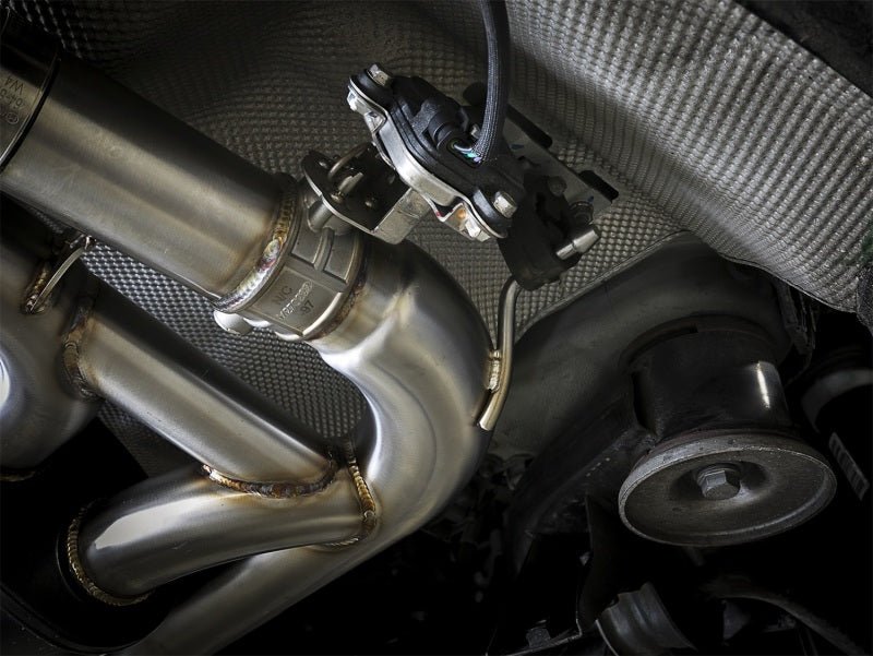 aFe MACH Force - Xp 3.5in. 304 SS C/B Exhaust System 15 - 18 BMW X5 M (F85) V8 - 4.4L (tt) - Black Tip - My Store