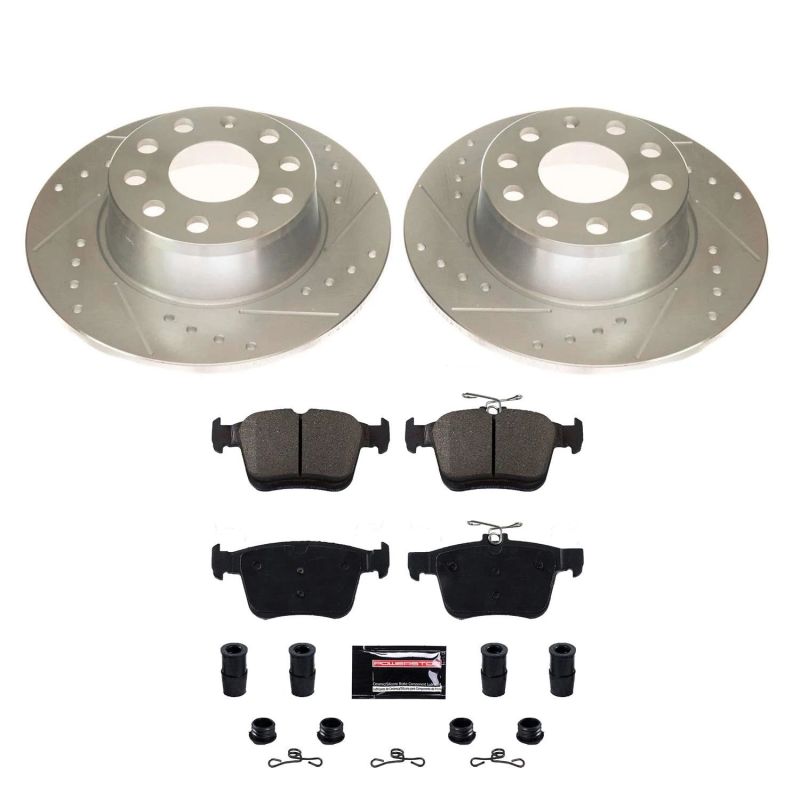 Power Stop 2019 Volkswagen Jetta Rear Z23 Evolution Sport Brake Kit - My Store