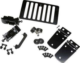 compare product Kentrol 98-06 Jeep Wrangler TJ Hood Kit - Powdercoat Black