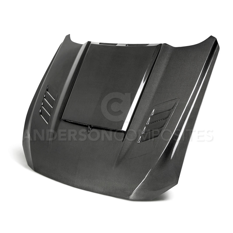 Anderson Composites 2018 - 2019 Ford Mustang Ram Air Double Sided Carbon Fiber Hood - My Store
