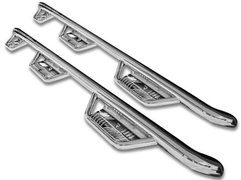 compare product N-Fab Podium SS 2017 Ford F-250/F-350 Super Duty Crew Cab 6.75ft Bed - Polished Stainless - 3in