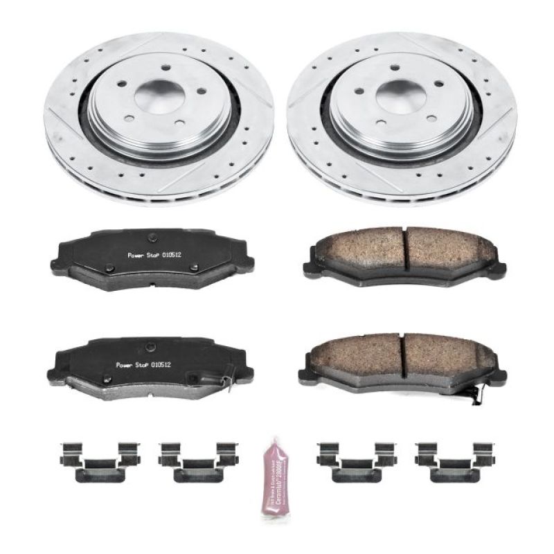 Power Stop 06 - 09 Cadillac XLR Rear Z23 Evolution Sport Brake Kit - My Store