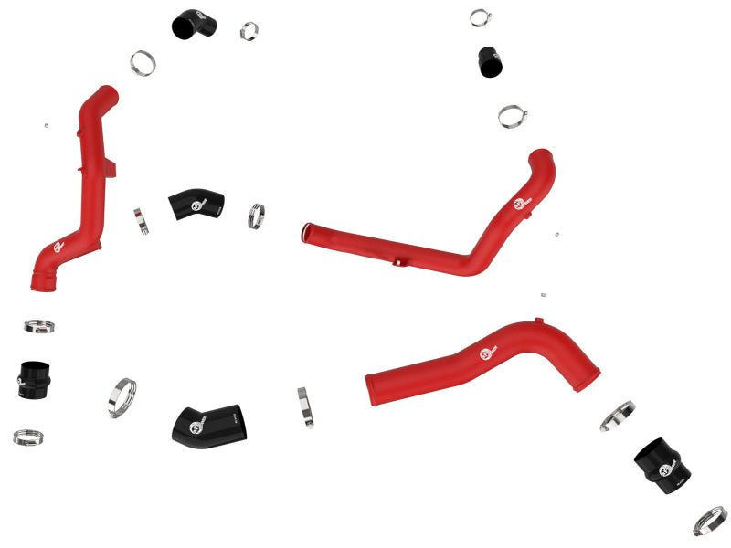 aFe 22 - 23 Ford Explorer BladeRunner Aluminum Hot and Cold Charge Pipe Kit - Red - My Store