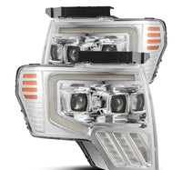 AlphaRex 09 - 14 Ford F - 150 PRO - Series Projector Headlights Plank Style Chrm w/Activ Light/Seq Signal - My Store