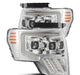 AlphaRex 09 - 14 Ford F - 150 PRO - Series Projector Headlights Plank Style Chrm w/Activ Light/Seq Signal - My Store