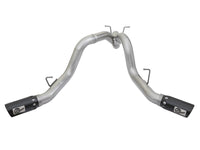 aFe ATLAS 4in DPF - Back Alum Steel Exhaust System w/Dual Exit Black Tip 2017 GM Duramax 6.6L (td) - My Store
