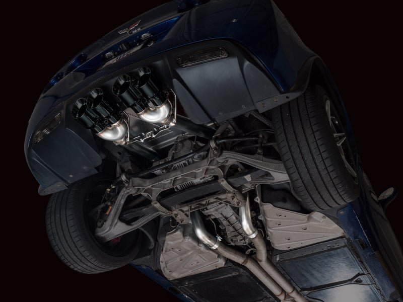 AWE Tuning C6 Chevrolet Corvette Z06/ZR1 Touring Edition Axle - Back Exhaust w/ Diamond Black Tips - My Store