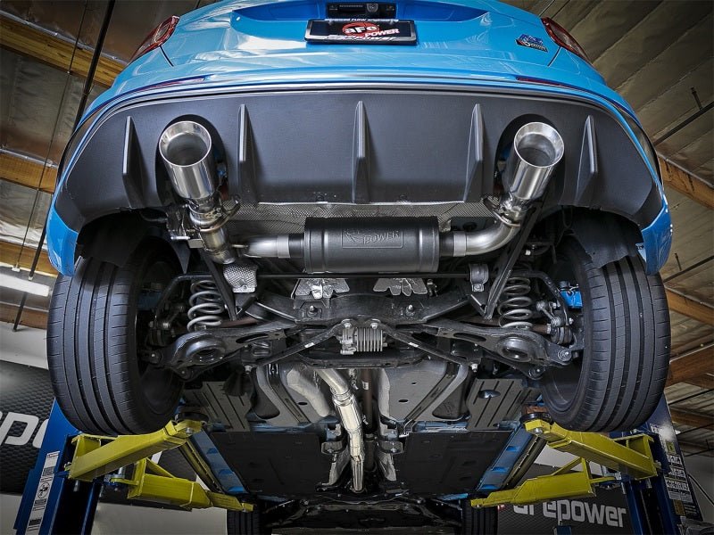 aFe Takeda 3in 304 SS Cat - Back Exhaust w/ Polished Tip 16 - 18 Ford Focus RS 2.3L (t) - My Store
