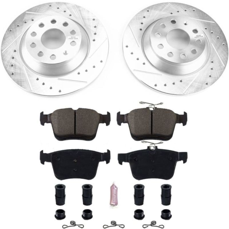 Power Stop 16 - 18 Audi TT Quattro Rear Z23 Evolution Sport Brake Kit - My Store