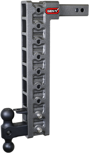 compare product Gen-Y Mega Duty 2in Shank 20in Drop 10K Hitch w/Dual-Ball/Pintle Lock/Stabilizer Kit