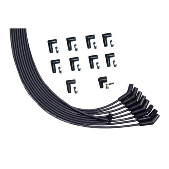 compare product Moroso Universal V8 135 Deg Plug Unsleeved HEI Ultra Spark Plug Wire Set - Black