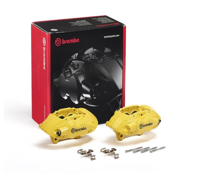 Brembo OE 16 - 21 BMW M2/17 - 18 M3/17 - 20 M4/14 - 16 M235i Hydraulic Front X - Style Brake Calipers - Yellow - My Store