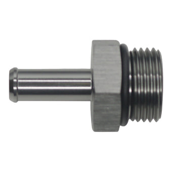 compare product DeatschWerks 10AN ORB Male to 3/8in Male Barb Fitting - Anodized DW Titanium