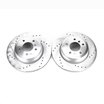 compare product Power Stop 08-13 BMW 135i Rear Evolution Drilled & Slotted Rotors - Pair