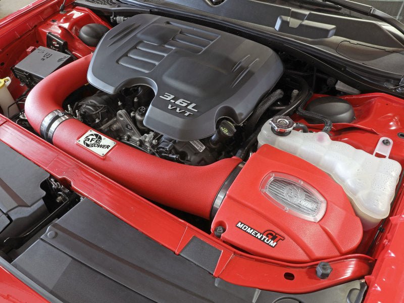 aFe Momentum GT Dry S Stage - 2 Intake System 11 - 15 Dodge Challenger/Charger V6 - 3.6L (Red) - My Store