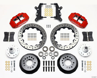 compare product Wilwood Narrow Superlite 6R Front Hub Kit 12.88in Drill Red 60-68 Ford / Mercury Full Size / Galaxie