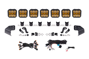 compare product Diode Dynamics Bronco SS5 Pro CrossLink Windshield - Yellow Combo Lightbar Kit