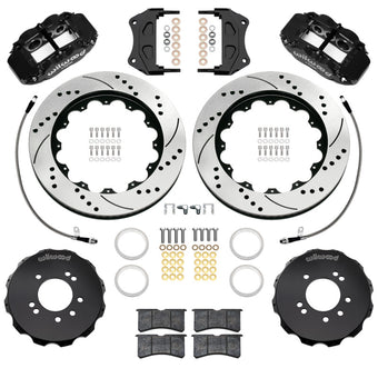 compare product Wilwood 89-98 Nissan 240SX/89-94 Skyline/90-96 300ZX Superlite 6R Fr BBK w/ 14in D/S Rotors - Black