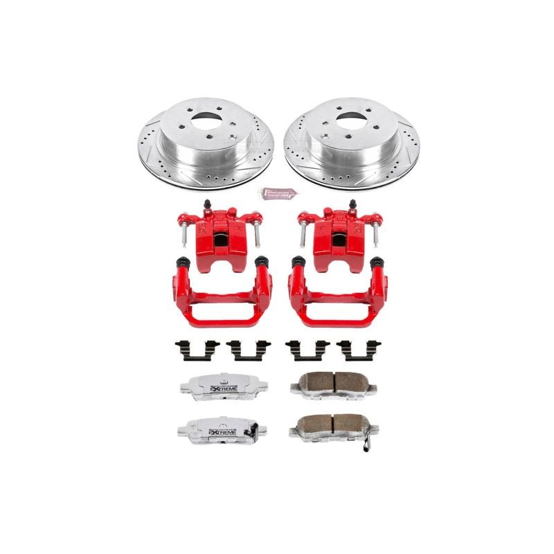 Power Stop 03 - 07 Nissan Murano Rear Z26 Street Warrior Brake Kit w/Calipers - My Store
